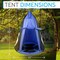 Serenelife Children's Tree Swing Tent - Indoor/Outdoor Hanging Rope Swing Hangout Kit Blue SLSWNG350BL - alternate 2